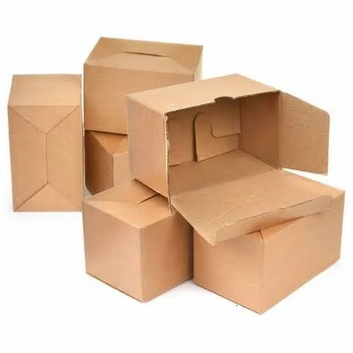 Corrugated Packaging Boxes - Single Wall 3 Ply, Rectangular Shape, Brown Color, 5 Kg Weight Capacity, Ideal for Apparel, Electronics, and Gifts