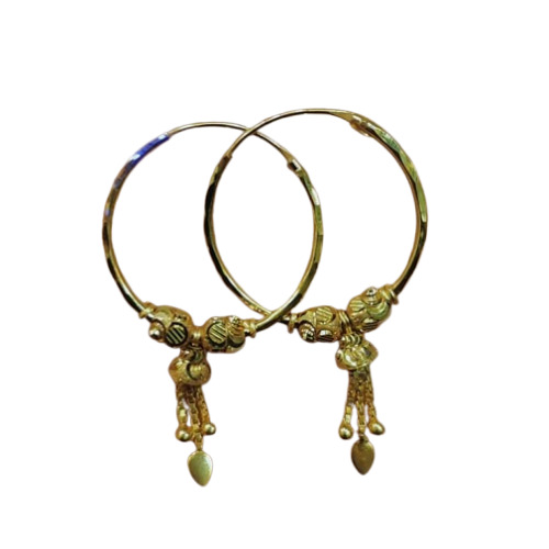 Fancy Gold Earings - Color: Golden