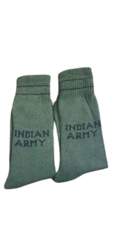 Indian Army Woolen Socks - Woolen Fabric Medium Size Green Color | Washable Casual Wear for Men Winter Season