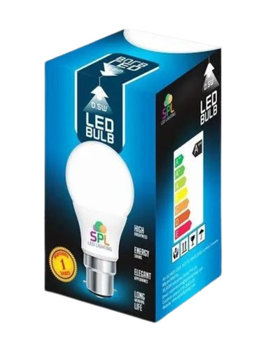 Led Bulb Packaging Box - Paper Material , Multi Color Printed Design for Stylish Display and Protective Storage