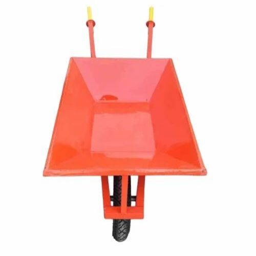 Orange Mild Steel Construction Trolley