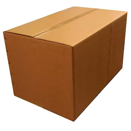 Plain Brown Carton Box - Cardboard Material, Customized Size, Matte Brown Finish | Durable, Rectangular Design, Silkscreen Printing
