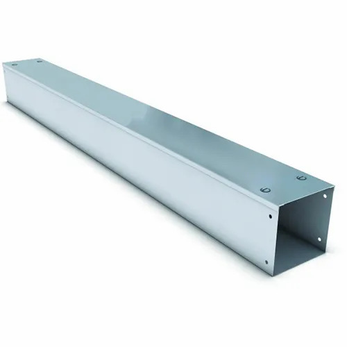 Trunking Cable Trays - Galvanized Iron, 1 Meter Length, Silver Color, 2-4 mm Thickness | Steel Material for Enhanced Durability