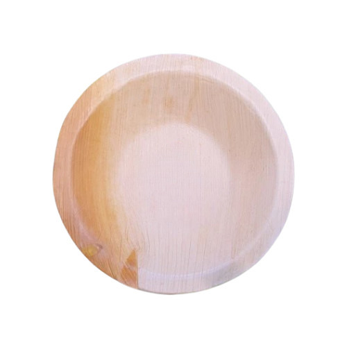 Areca Palm Leaf Bowl - 5 Inch Round 100% Natural & Biodegradable Strong & Durable for Parties and Events