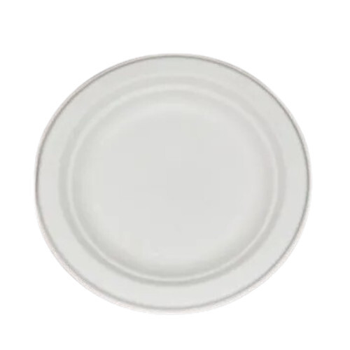 Biodegradable Bagasse Plate - 6-Inch Round, Sturdy, Leak-Resistant, Microwave & Freezer Safe