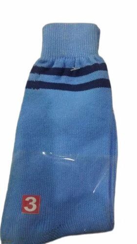 Blue Nylon Striped Socks - Nylon Material, Unisex Fit, Color: Blue | Washable, All Season, Casual Wear Design, Striped Pattern