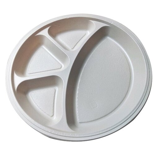 Disposable Plastic Plate - Color: White