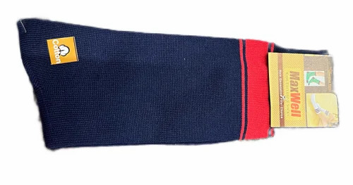 Good Quality Cotton Stripped Socks - Unisex Washable Blue | All Season Plain Pattern New Casual Wear Packet Packaging