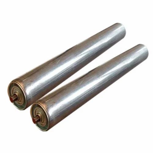 Industrial Conveyor Roller - Mild Steel, 48mm Diameter x 2100mm Length, Silver Neoprene Inking Surface | Customized Size, Durable Design