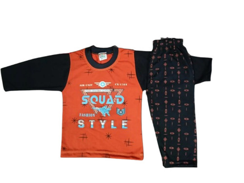 Kids Pajami Suit - Cotton Full Sleeve Plain | Skin Friendly Comfortable Washable Unisex Trendy Design