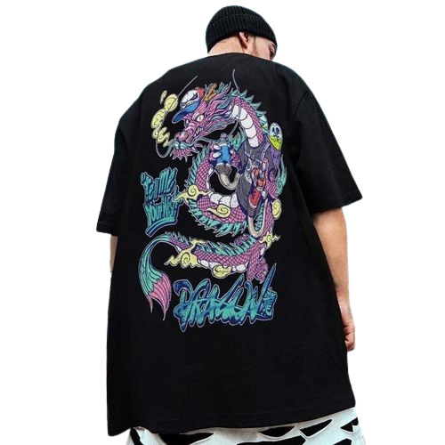 Men Printed T-Shirt - Cotton, Black Color | O-Neck Collar, Skin Friendly, Comfortable Fit, Short Sleeves, Casual Wear