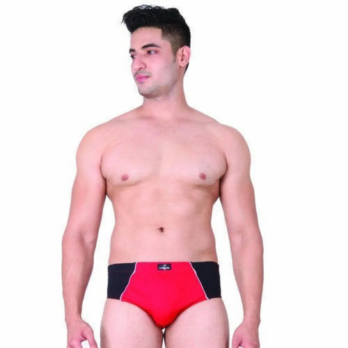 Mens Comfortable Cotton Briefs - Cotton Material, Multicolor, Plain Pattern | Comfortable Outer Elastic Waistband, Good Condition, New Packaging