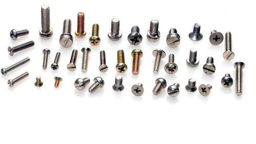 Metal Fasteners - Alloy Steel, Customized Size, Silver Color | Durable, Long Lasting, Polished Finish, Round Head Type