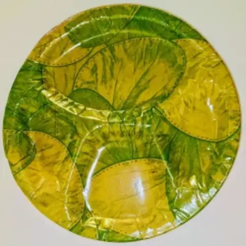 Printed Paper Plate - Color: .