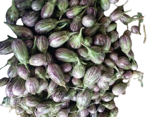 Purple Brinjal - Fresh A Grade Cooking Vegetables | Chopped, Common Shape, Cooked Style, Optimum Quality