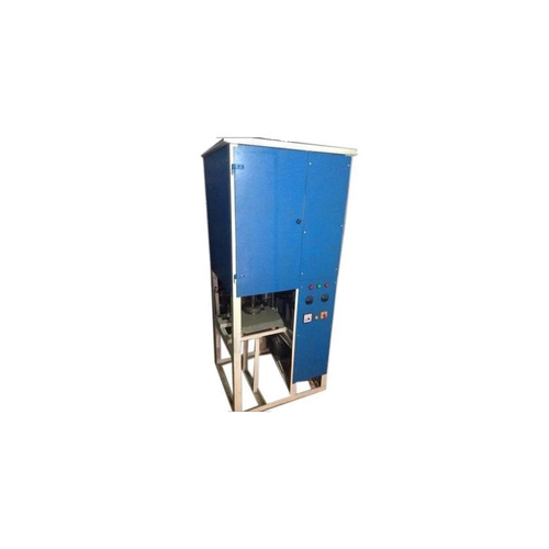 Single Die Paper Plate Machine - 11 Inch, 80-200 GSM | Iron Material, PLC Control, Blue Color, Up to 1000 Plates/Hour