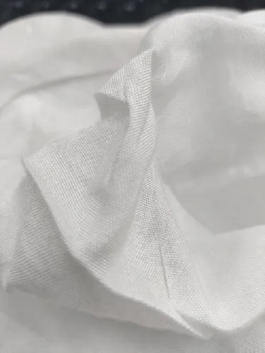 Viscose Santoon Fabric - 100% Viscose, White Color, Plain Texture | Washable, Shrink Resistant, Ideal for Textile Industry Applications