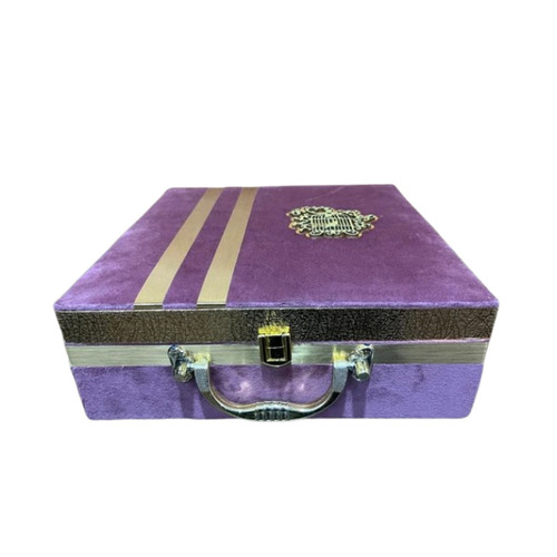 Wooden 4 Jar Velvet Gift Box