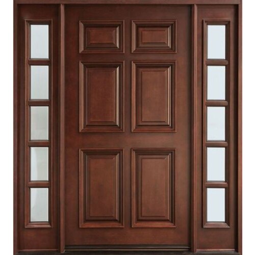 Wooden Laminated Main Door - Color: Brown