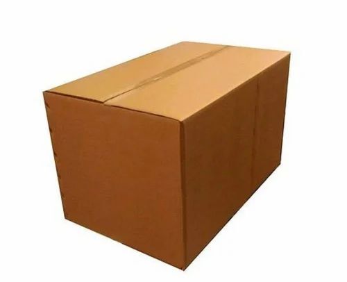7 Ply Corrugated Packaging Box - 10 Kg Weight Capacity Triple Wall 300 GSM Virgin Kraft Paper Biodegradable with Laminated Coating Brown Color for Industrial Supply & Logistics