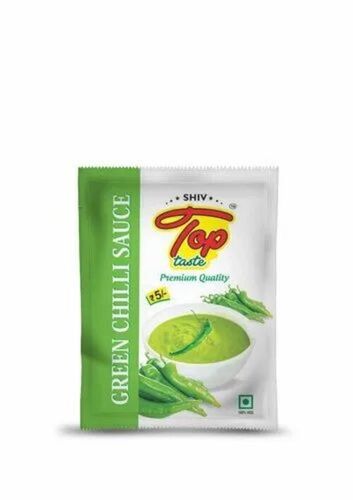 Green Chilli Sauce Packaging Pouches