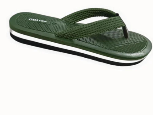 Green Color Ladies Slippers - Color: All