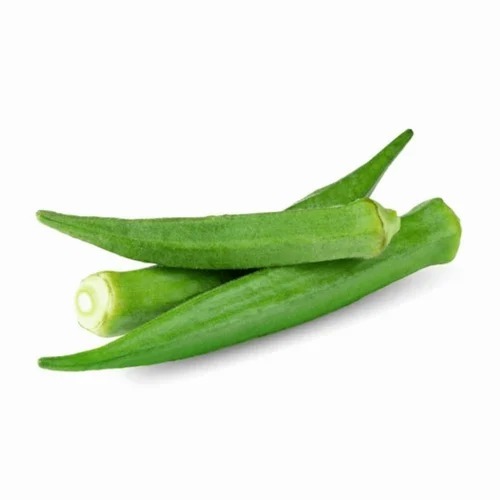 Green Lady Finger - B Grade, Organic, Loose, Green | Common Shape, Cooked Style, Chopped Processing Form, 24 Hours Shelf Life