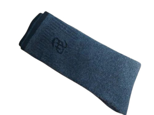Mens Cotton Terry Socks - Cotton Material, Blue Color, Printed Pattern | Washable Design for Daily Wear in Summer Season