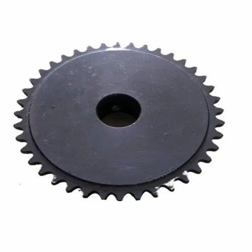 Mild Steel Roller Chain Sprocket - 40 Teeth, 5kg | Polished Black Finish, Constructed from Mild Steel, Ideal for Industrial Applications