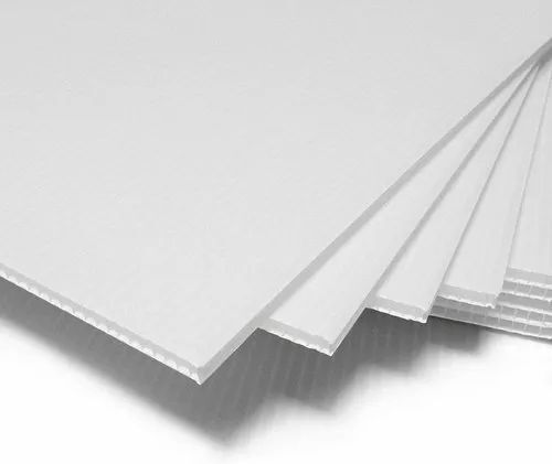 Plastic Sheet - Plain, Soft Hardness, White Color, Various Sizes, Crack Resistant | Quality Tested, Timely Delivery