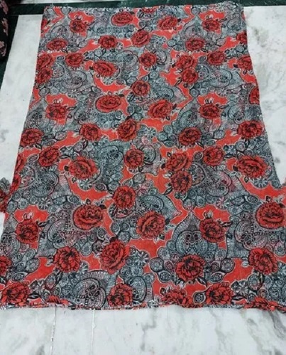 Poly Chiffon Printed Fabric - Washable, Shrink Resistant | Various Colors, Printed Texture, Ideal for Textile Industry Applications