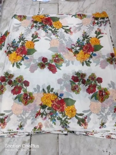 Shrink Resistant Poly Chiffon Print Fabrics - Washable,  Various Colors | Features: Printed Fabric Texture, Shrink-Resistant, Lightweight Design