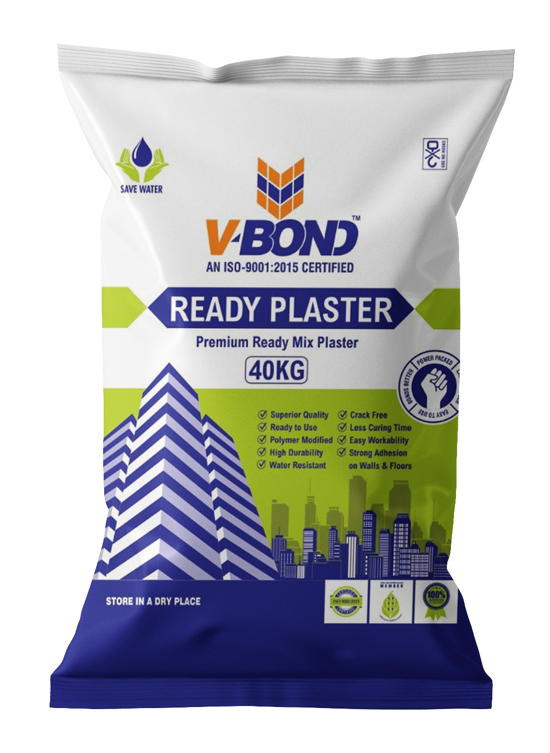 VBOND READY PLASTER 40 KG