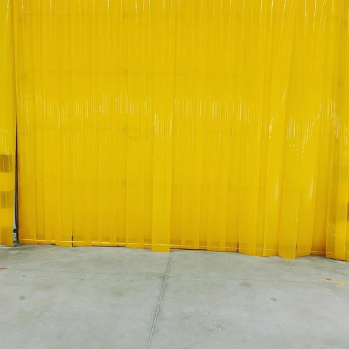 Anti Insect Pvc Strip Curtains - Color: Yellow