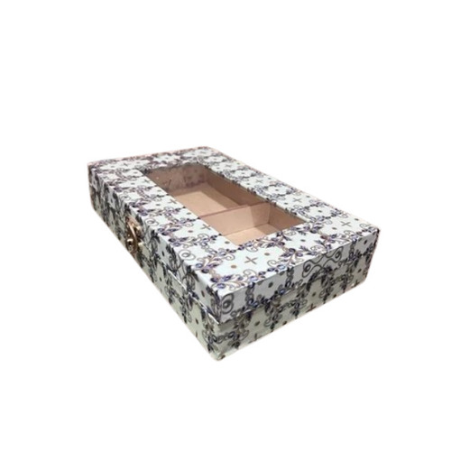 Digital Print Cardboard Window Gift Box - Rectangular, Customized Size, Multicolor | Impeccable Finish, Smooth Texture, Attractive Pattern