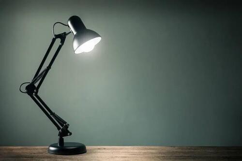 Electrical Table Lamp - Color: Black