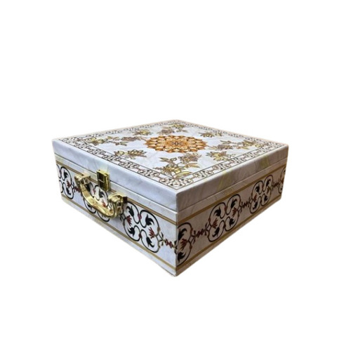 Fancy Wooden 4 Jar Gift Box - Multicolor Printed Wood, Impeccable Finish & Smooth Texture, Customized Design