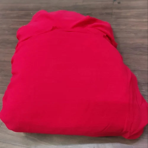 Fluorescent Magenta Plain Georgette Fabric - Washable, Shrink Resistant | Perfect for Textile Industry Applications