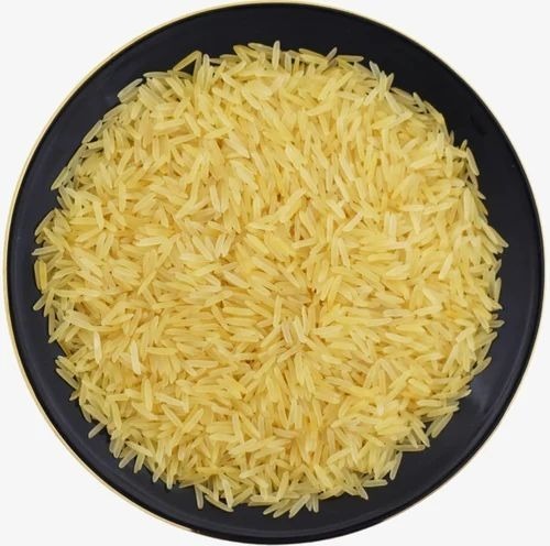 Golden Sella Basmati Rice - Fully Polished Long-Grain Rice | 100% Purity, Dried Style, Common Cultivation