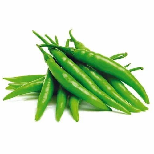 Green Chilli - Organic A Grade 3 Inch Length Chopped Cooking Style Common Shape 6 Month Shelf Life Store in Cool and Dry Place