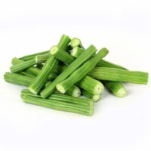Green Drumsticks - Organic Chopped Green Delight | No Artificial Flavors, Cooked Style, 7-Day Shelf Life, Store in Cool and Dry Place