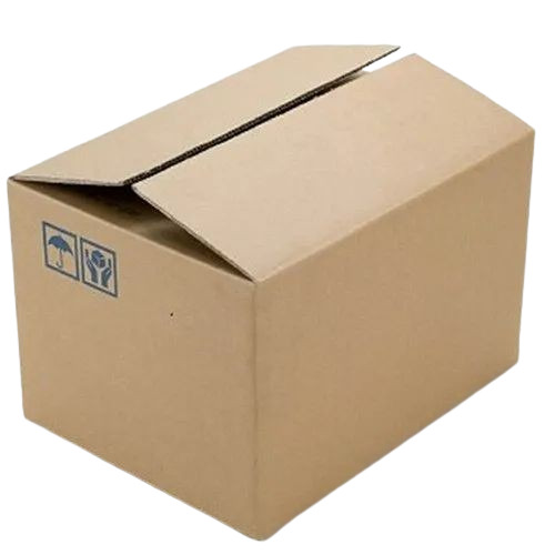 Industrial Corrugated Boxes - Corrugated Kraft Paper, Rectangle, Brown Color, Double Wall 5 Ply, Weight Capacity 5-10 Kg | Ideal for Apparel, Electronics, Food