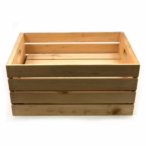 Industrial Wooden Crate - Material: Wood