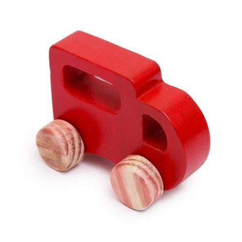 Kids Wooden Vehicle Toy - Handmade Wooden Car, Long Life, Perfect Shape, Ideal for Ages 0-3, Non-Battery Operated, Perfect for Personal Playtime