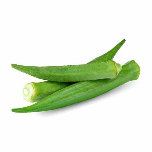 Lady Finger - Organic Loose A Grade Green Vegetables | Cooked Style Chopped Processing Common Shape