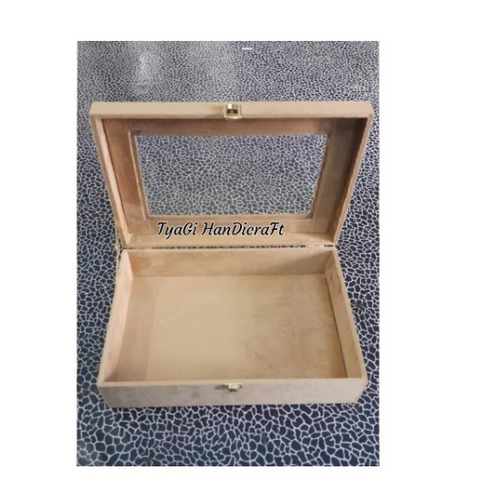 MDF Window Gift Packaging Box - Multicolor Square Design | New Tyagi Handicraft, Hinged Closure, Impeccable Finish, Smooth Texture, Attractive Pattern