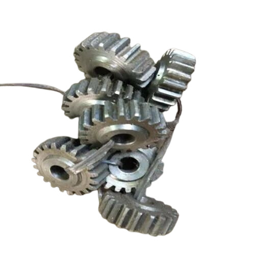 Mild Steel Small Spur Gear - Stainless Steel, 210 mm Diameter, Silver Color, Polished Surface Treatment | Industrial Usage, Customized Size