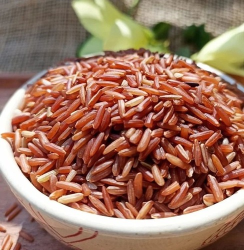Organic Long-Grain Red Rice - 25 Kg PP Bag | 100% Pure Dried Indian Cuisine Low Fat (0.2 g)