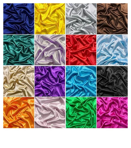 Pastel Colour Diamond Satin Fabric - 100% Satin, Multi-Color Plain Texture | Washable, Shrink-Resistant, Ideal for Textile Industry
