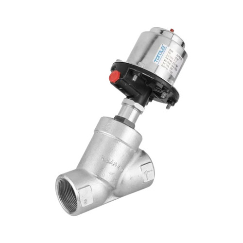 Pilot Operated Valve - 1/2 Inch, 0 To 16 Bar Pressure, Corrosion Resistant | Industrial Use, Metal Construction, Threaded Connection, High Pressure Media, Black and Silver Finish